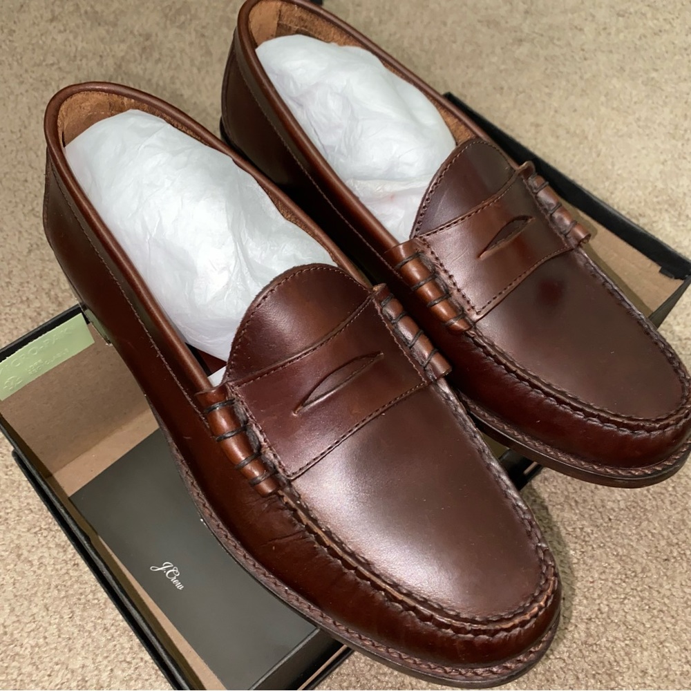 J Crew Camden Loafers with leather soles
